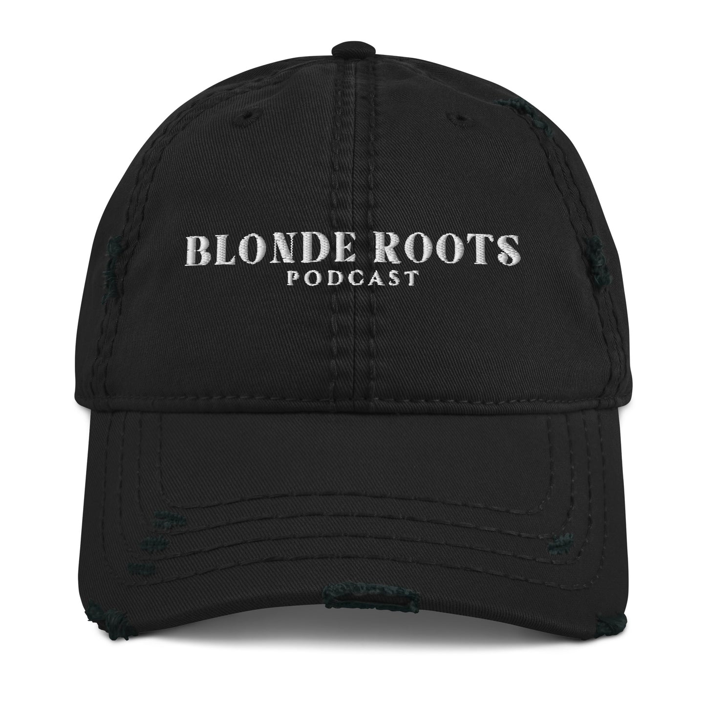 Blonde Roots Distressed Hat