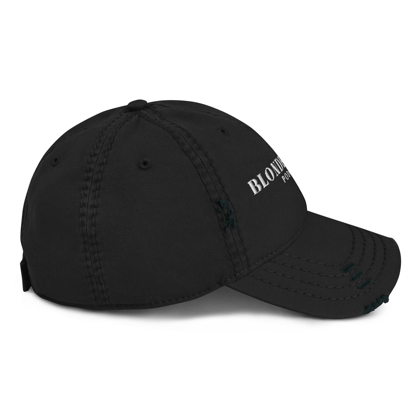 Blonde Roots Distressed Hat