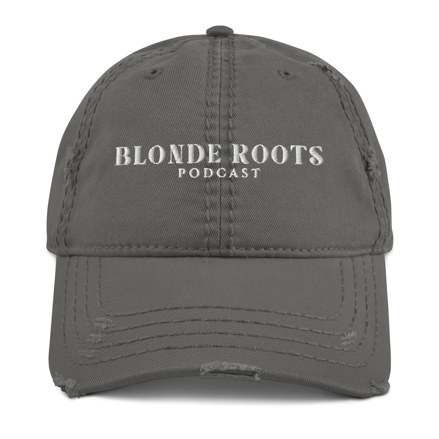 Blonde Roots Distressed Hat