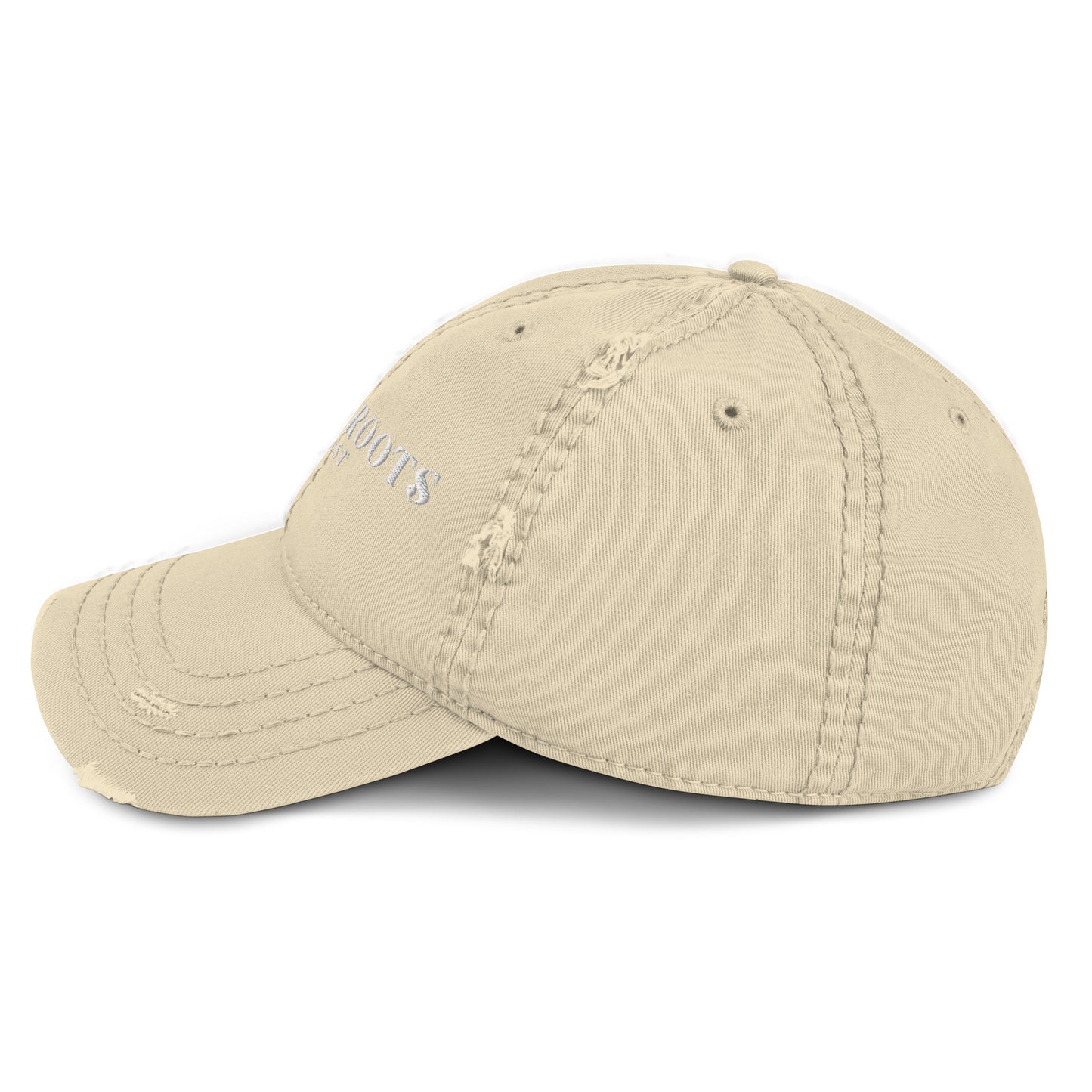 Blonde Roots Distressed Hat