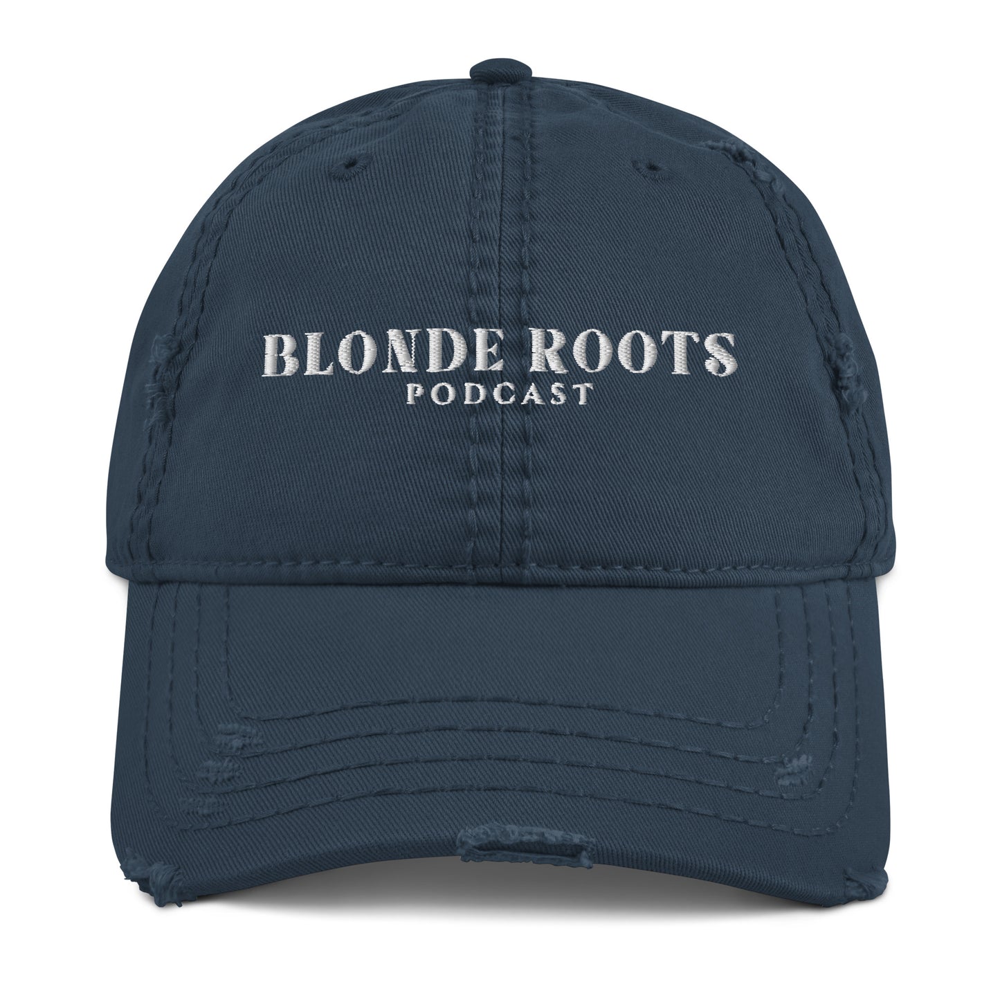 Blonde Roots Distressed Hat